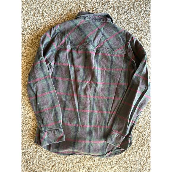 Dravus Medium Green Red Black Tartan Plaid Flannel Shirt - Picture 4 of 7